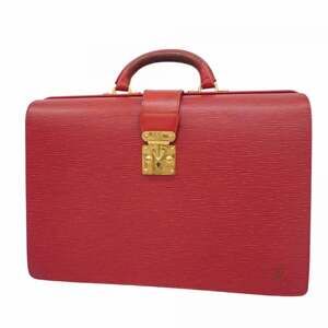 Louis Vuitton Epi Serviette Fermoir Bag in Castilian Red for Men